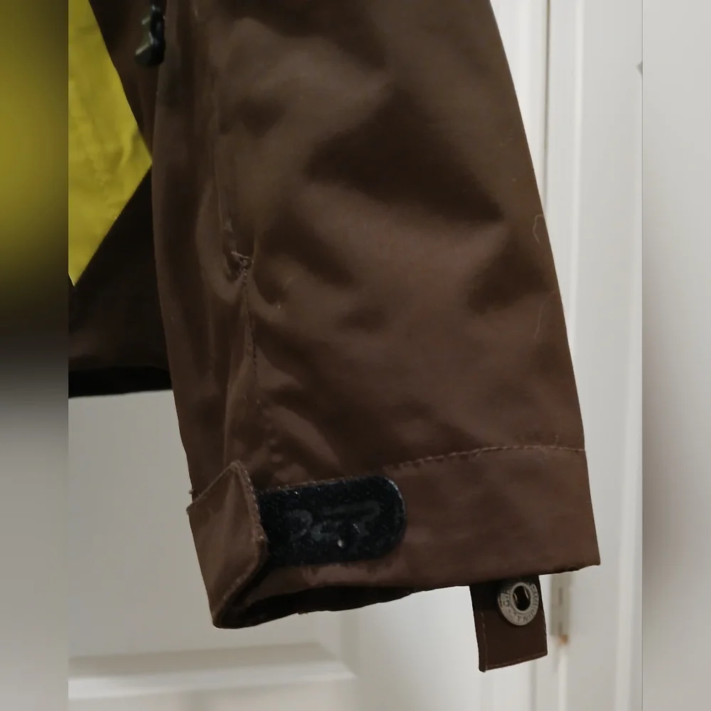 Spyder Brown &‎ Lime Green Ski Winter Snow Coat - Picture 5 of 16